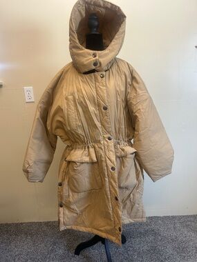 POL Beige Hooded Trench Coat